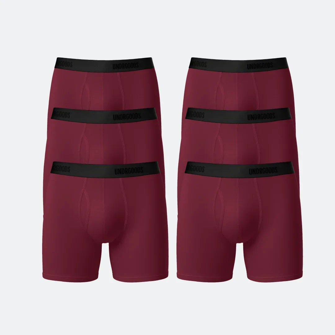 Long Fitted Trunk Burgundy