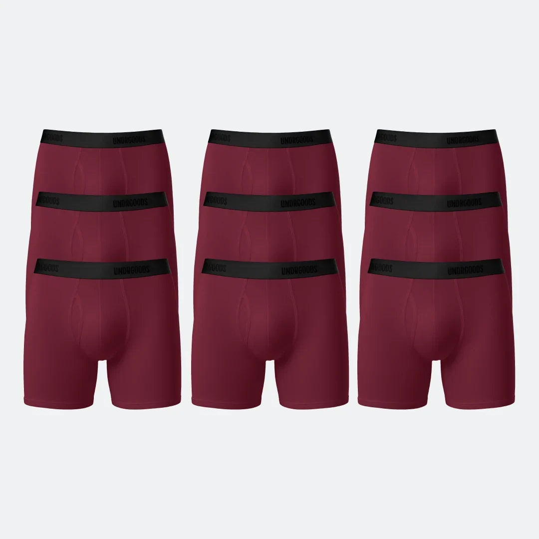 Long Fitted Trunk Burgundy