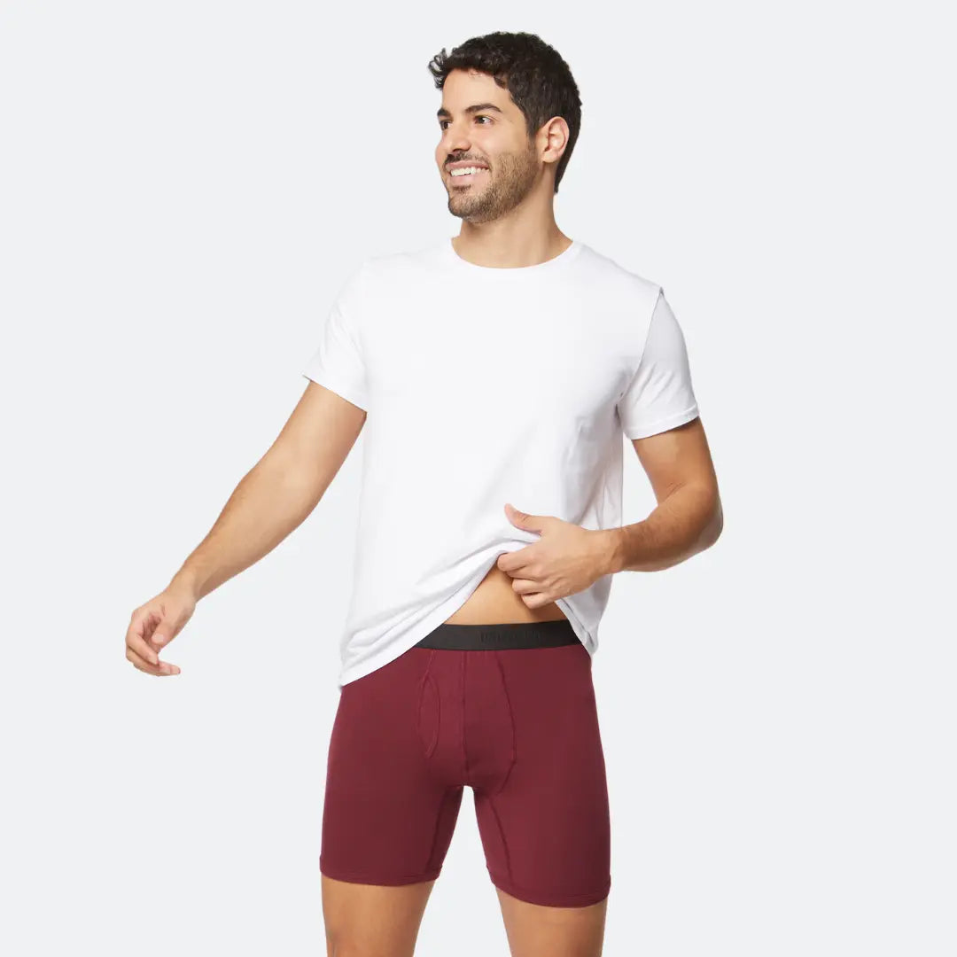 Long Fitted Trunk Burgundy