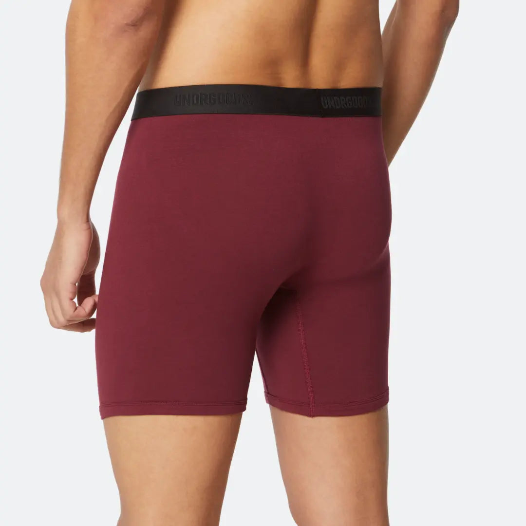 Long Fitted Trunk Burgundy