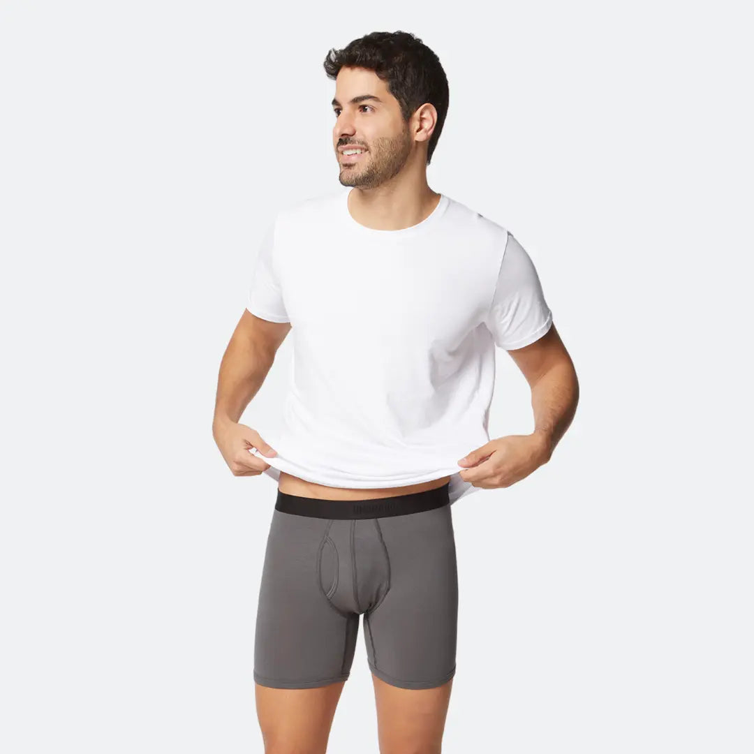 Long Fitted Trunk Grey