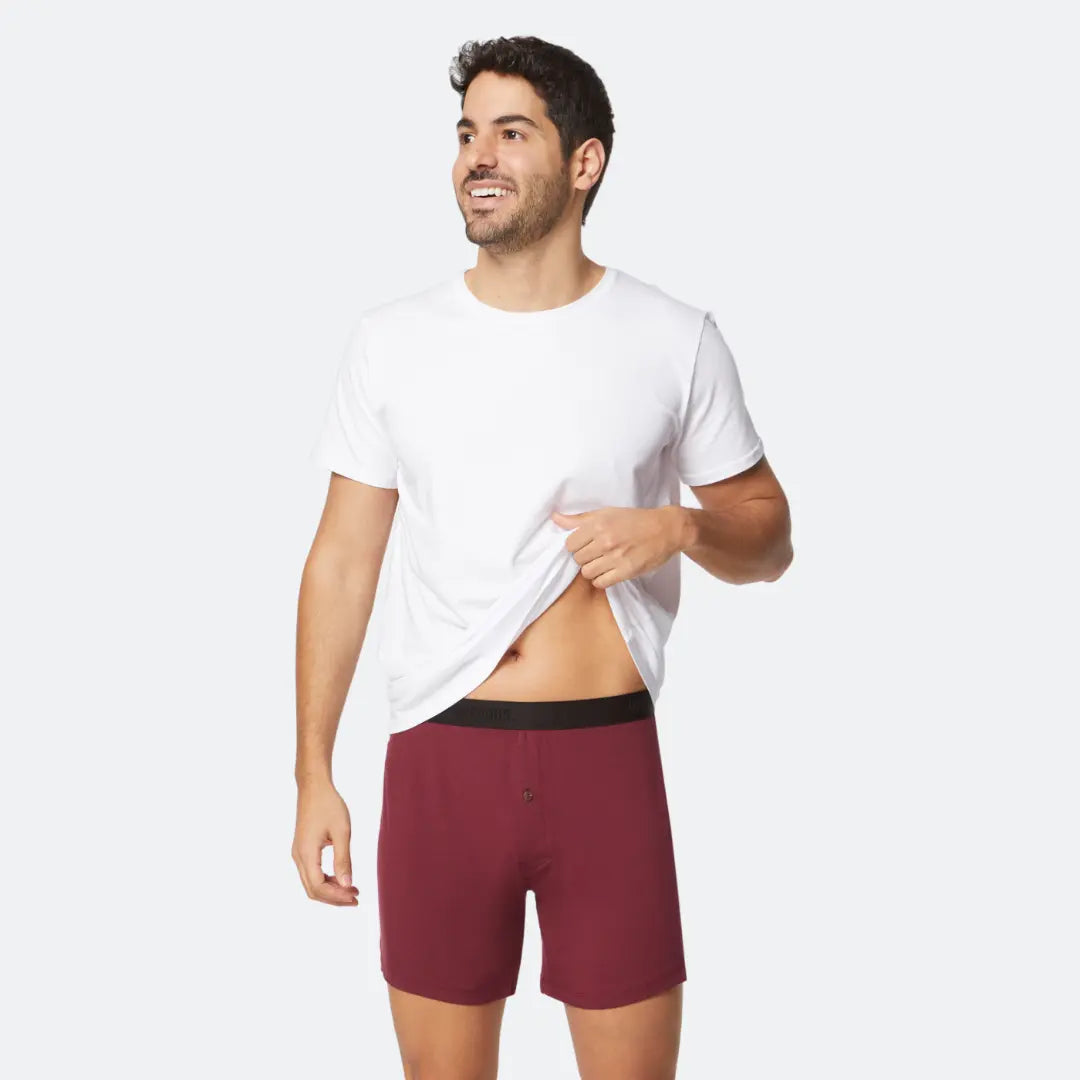 Relaxed Boxer Burgundy