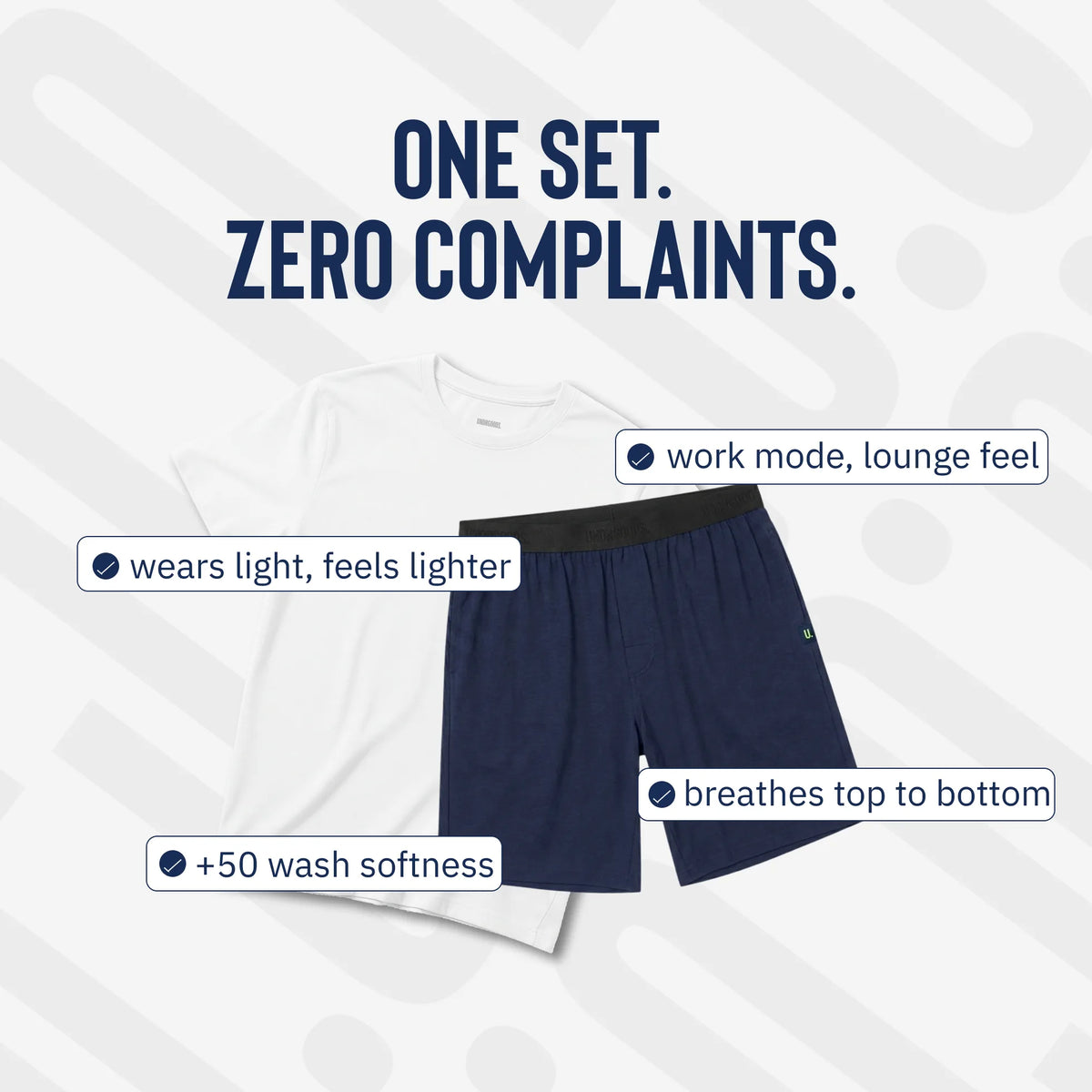 Lounge Set T-shirt and Shorts Midnight Blue
