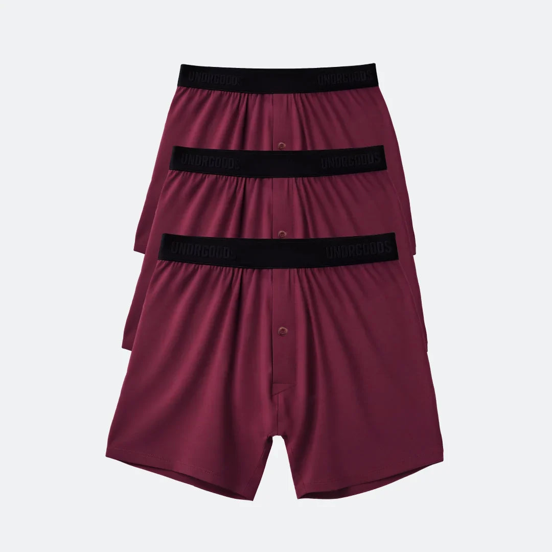 Relaxed Boxer Burgundy