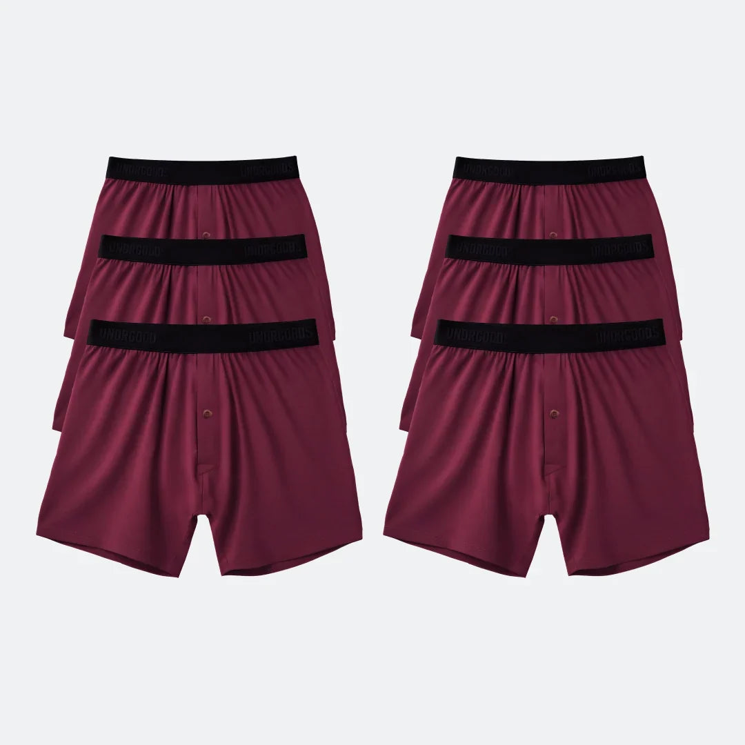 Relaxed Boxer Burgundy