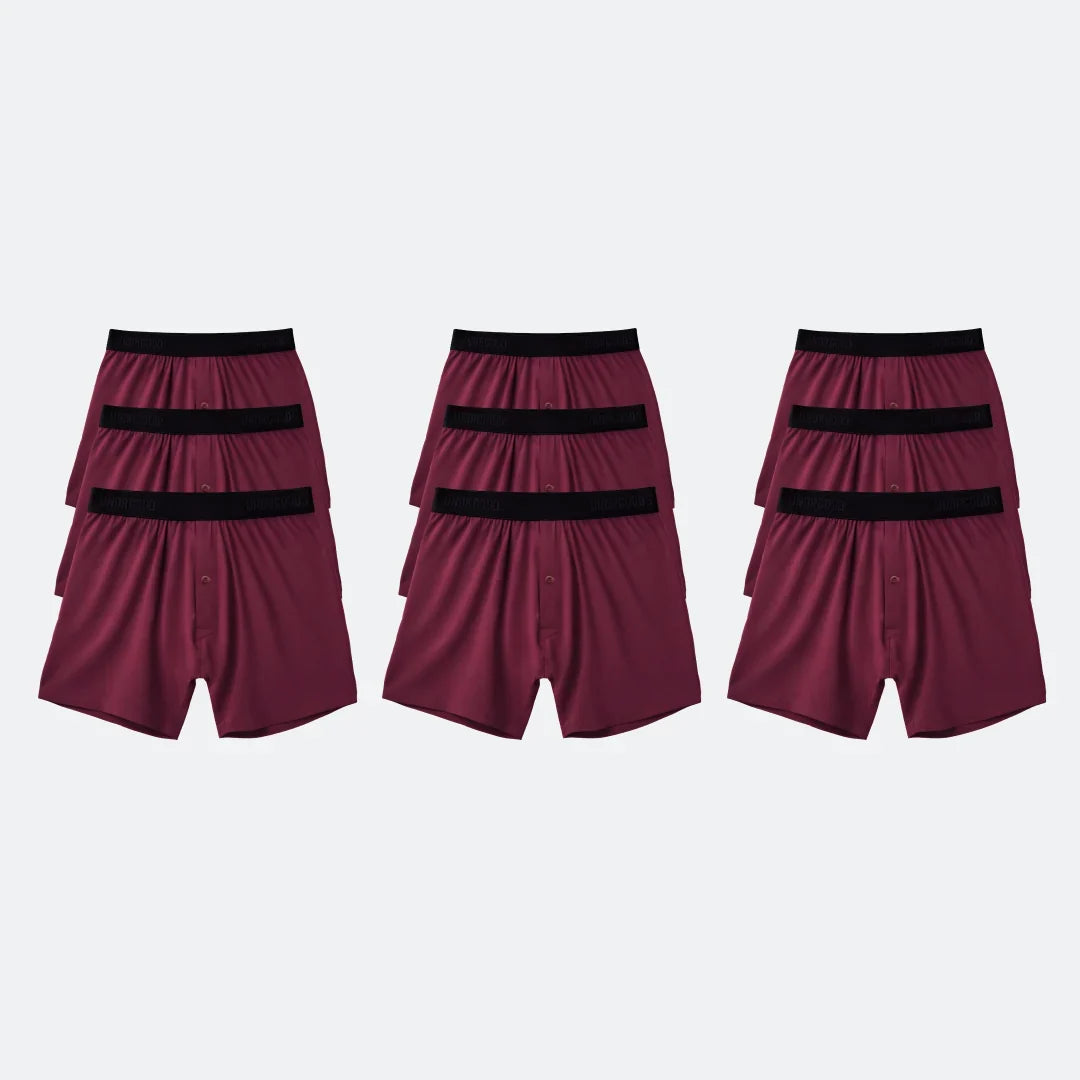 Relaxed Boxer Burgundy